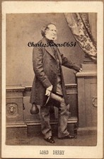 1863 CDV LORD DERBY, EDWARD GEOFFREY EARL OF DERBY #MCE 27-3
