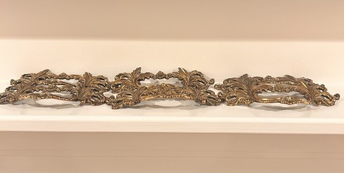 Vintage ornate brass drawer - ornate,