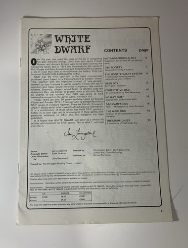 White dwarf issue - issue, 1/white