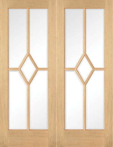Oak reims glazed pair - reims,