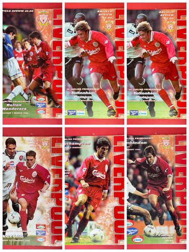 Liverpool football programs - liverpool,