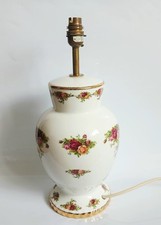 Royal Albert Old Country Roses  Lamp Base