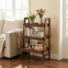 3 Tier Ladder Bookshelf Solid