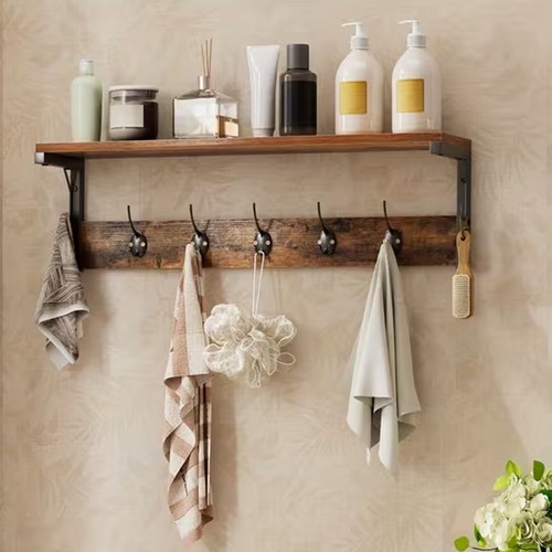 Coat rack shelf wall mounted - rack,