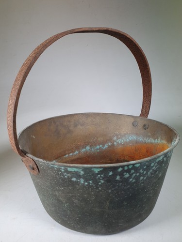 Antique brass jam - jam, pot