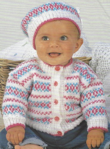 Baby fairisle cardigan and - baby,