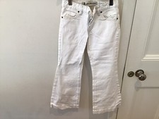 Gap Girls White  Long And Lean Jeans Age 8-9 Ex Condition