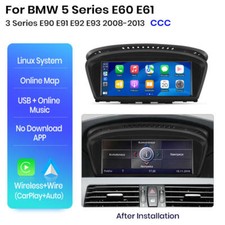 8.8'' BMW E60 E61 E90 E91 CCC Android 13 Car Stereo 128GB CarPlay WIFI GPS Radio