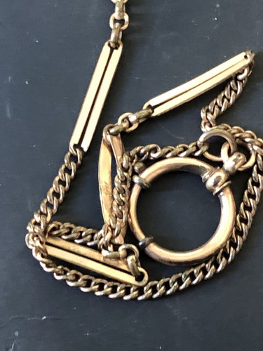 Antique gold plated albert - antique,