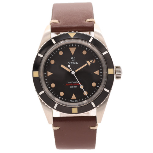 38mm yema pearldiver black - yema,