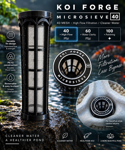 Koi pond filter sieve - koi,