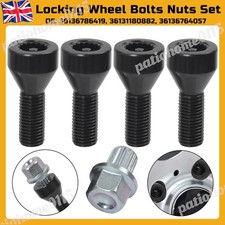 5Pc Locking Wheel Nuts Bolts