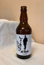STRANGLERS: JET BLACK PORTER BEER autographed bottle. From Estate of Jet Black