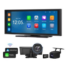 Wireless Apple CarPlay Android Auto 10.2"IPS Car Stereo Radio Bluetooth HeadUnit