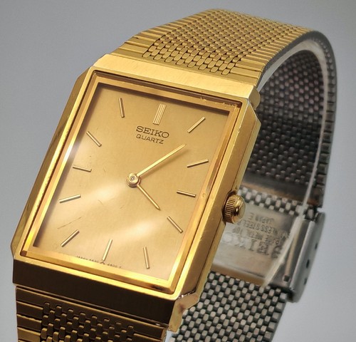 Vintage seiko tank quartz gold - tank,