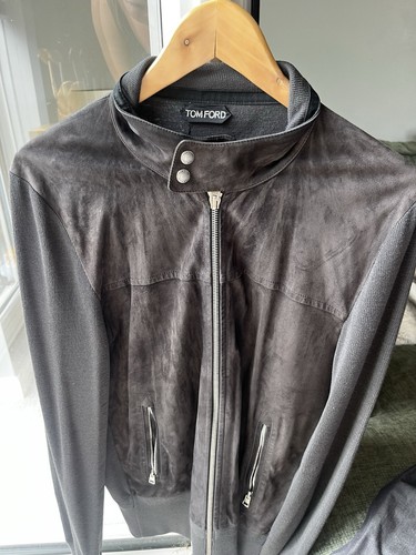 Tom ford men suede bomber - tom,