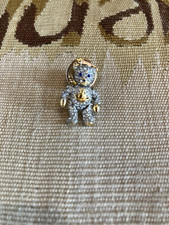 Pre-Loved Vivienne Westwood Rare Articulated Diamanté Teddybear Brooch