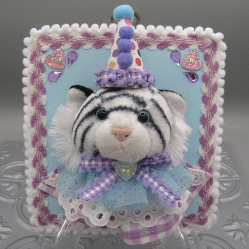 Plushie taxidermy white tiger - taxidermy,
