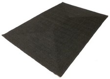 Rug Black Jute Carpet Mat
