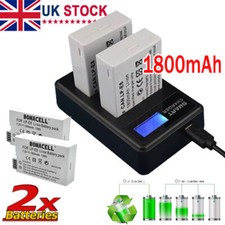 Battery For Canon LP-E8 &LCD Dual Charger EOS 700D 550D 650D 600D DSLR Camera UK