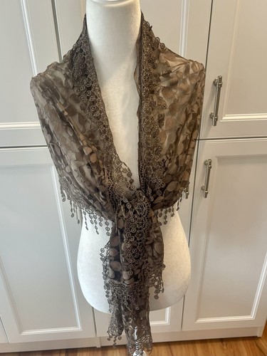 Victorian lace confetti scarf - lace,