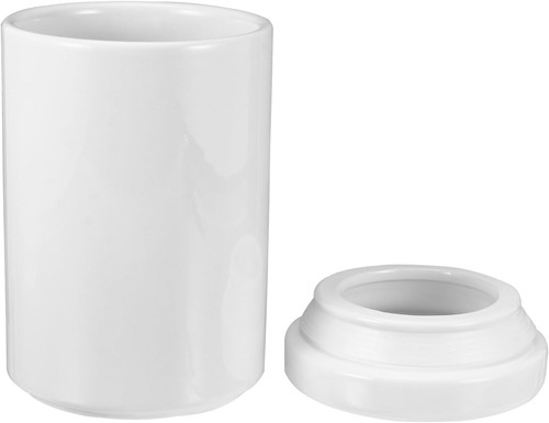 White ceramic storage jar - jar, with