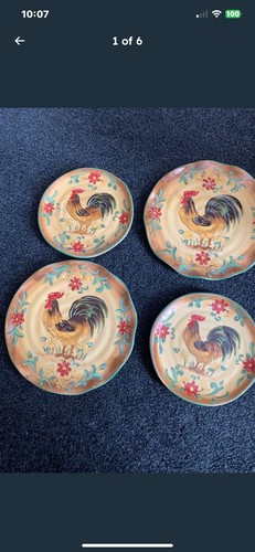 Honey rooster plates large - plates.,