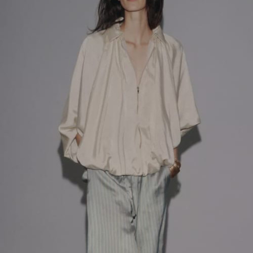 Zara collection cream satin - zara,