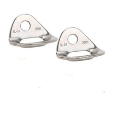 2pcs 10mm Stainless Steel Anchor Bolt Hanger Plate Rock Climbing Caving Equip
