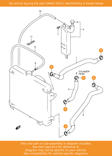 Suzuki clamp 09402 - suzuki, oem