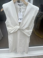 zara white blazer dress