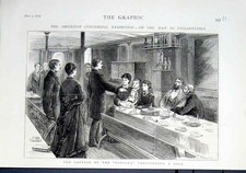 Original Old Antique Print