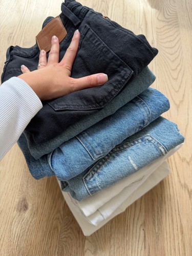 Pair denim jeans - denim, bundle