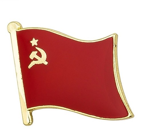 Soviet union enamel flag - enamel, lapel