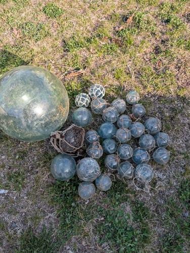 Glass fishing floats - glass,