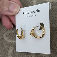 Kate Spade Gold Knot Hoops