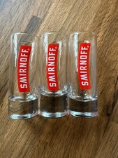 Smirnoff Tall Shot Glass Red
