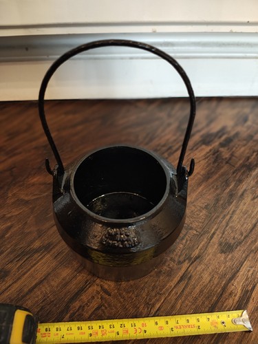 Vintage cast iron glue pot - iron,