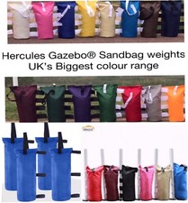 4x HERCULES GAZEBO SAND BAGS LEG WEIGHTS, FOR HEAVY DUTY POP UP GAZEBO AWNINGS