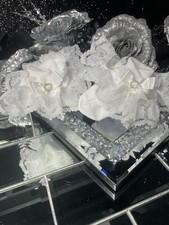 ? Satin Diamanté Classic bow frilly ankle white Socks pink Frilly Sock Shop