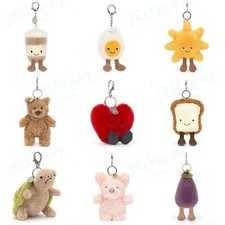 Jelly Bag Charm Key Ring cat - Cute Soft Plush Key Ring Various collections