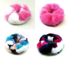 4x Handmade real MINK fur