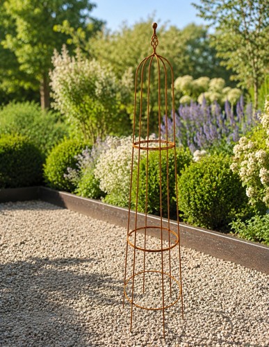 Natural rust garden - natural, obelisk