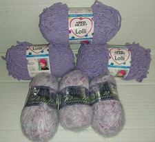 Lot 6 Purple Novelty skeins