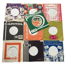 Ten Vintage Record Sleeves, In