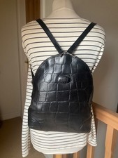 Vintage Mulberry evening grab small bag in glossy black Congo leather