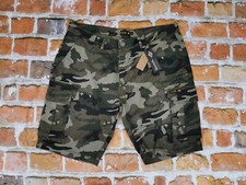 New Bench 1989 Camo Short Cargo Shorts Bermuda Army Camouflage Size: 38 New