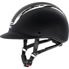 Uvex SUXXEED Delight Chrome Crystal Riding Helmet Adjustable Hat Black/Navy S-L