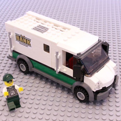 Lego train city - city, bank
