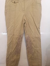 30"W  BEIGE ZARA WOMAN SOFT LEATHER STICKIE KNEES SHOW RIDING BREECHES